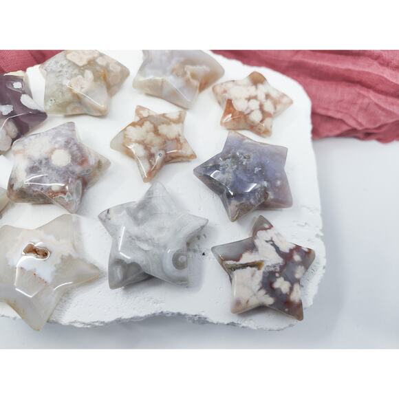 Flower Agate Star Crystal Carving Creativity Crystals - Picture 4 of 8